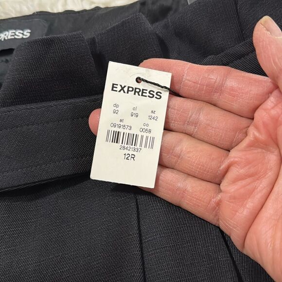 EXPRESS DRESS PANTS TROUSER SUPER HIGH RISE SIZE 12R - Picture 12 of 13